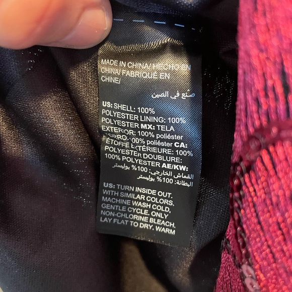 WHBM Red Sequined Embroidered Dress, Fully Lined - Picture 12 of 14